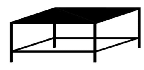 GATTO Mild Steel Stand For 1 Deck 3 Tray Oven (Excl. Tray Slides)